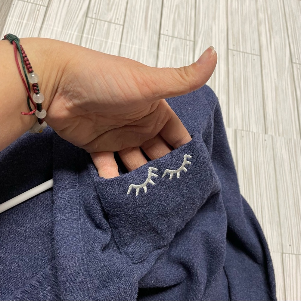 Madewell navy open front duster/cardigan/sweater - Picture 8 of 14